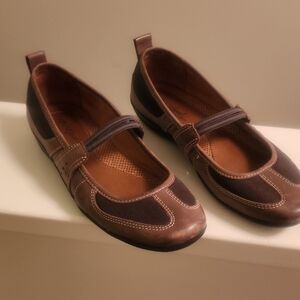 Brown Leather Women's Mary Jane Shoes